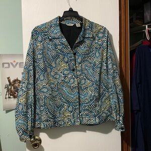 Laura Ashley jacket with side slit pockets. Dry clean only. Smoke free h…